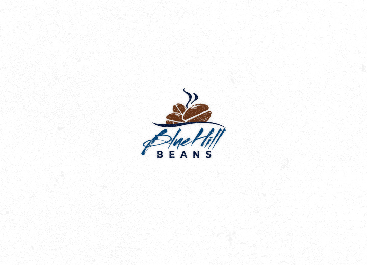 Blue Hill Beans Coffee Logo Design