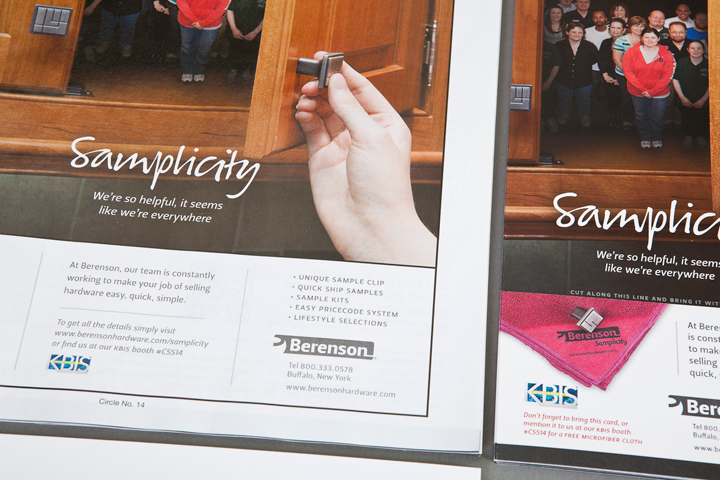 Samplicity Magazine Ad Design