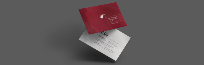 Virtus Business Card Design Header