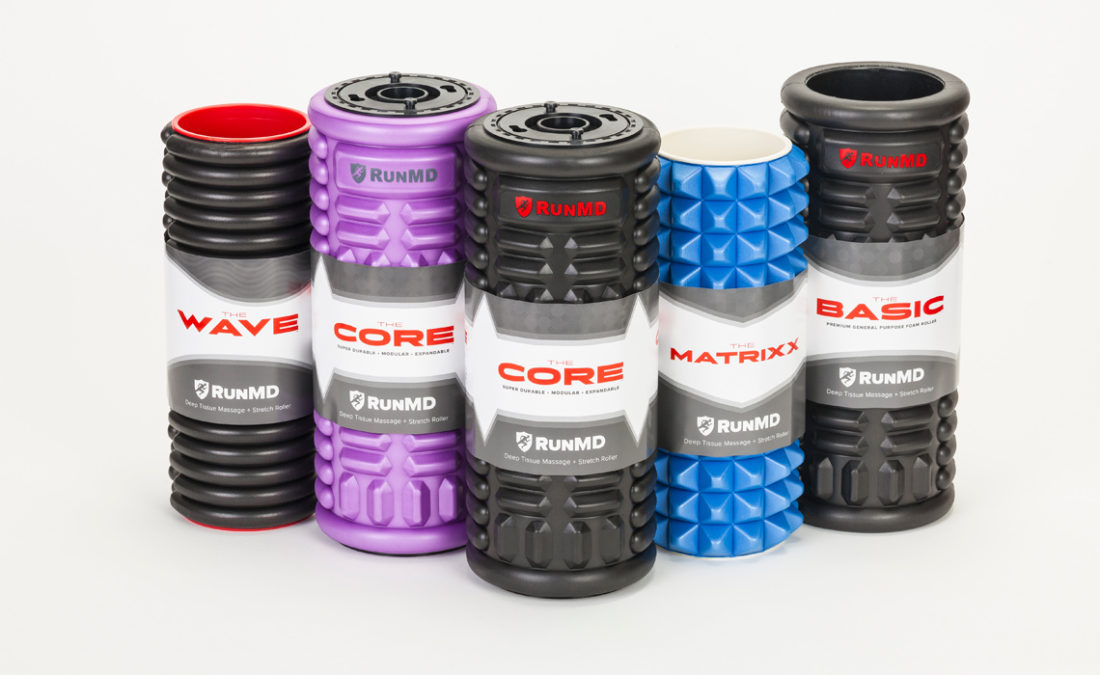 RunMD Foam Rollers Package Design by Typework Studio Design Agency
