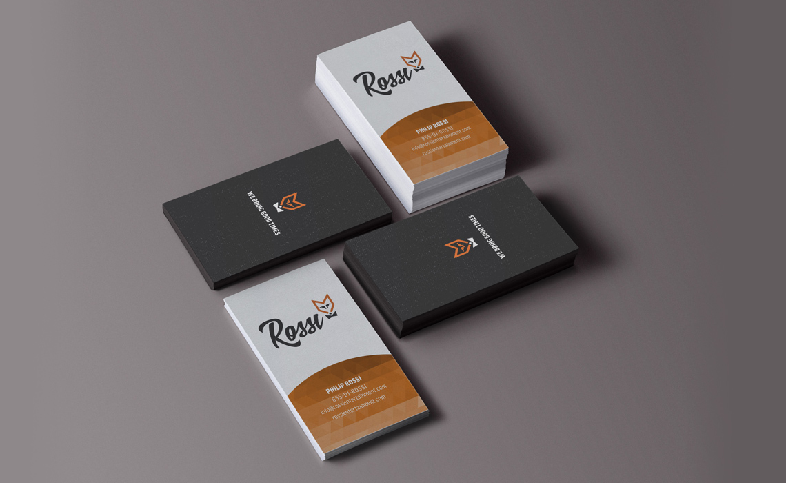 Rossi Business Card Design by Typework Studio Design Agency