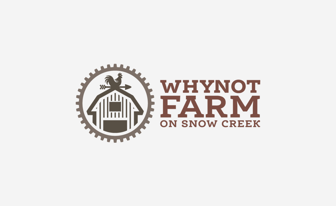 Why Not Farm Logo Design by Typework Studio Logo Design Agency