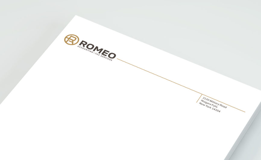 Romeo Accounting Corporate Branding Identity Design by Typework Studio Design Agency