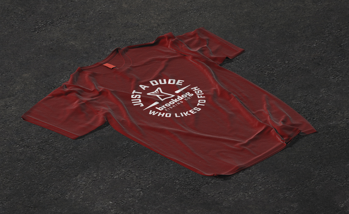 Brrokdog Fishing T-Shirt Graphics and Branding