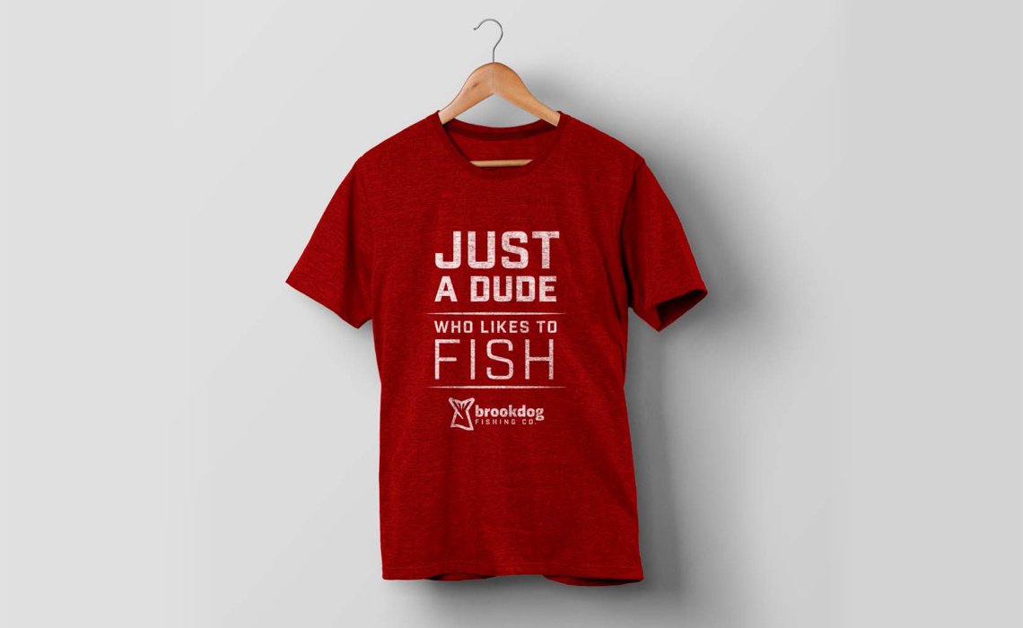 Brrokdog Fishing T-Shirt Graphics and Branding by Typework Studio Design Agency