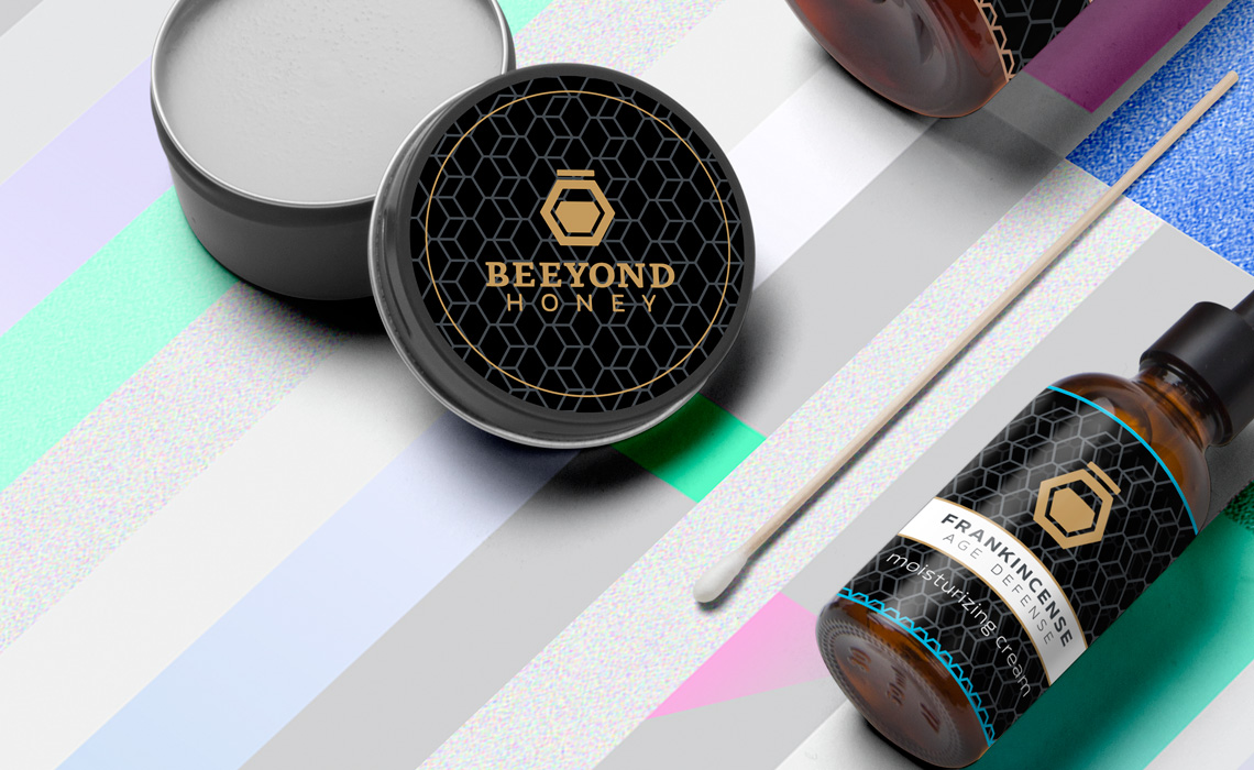 Beeyond Honey Beauty Branding Packaging