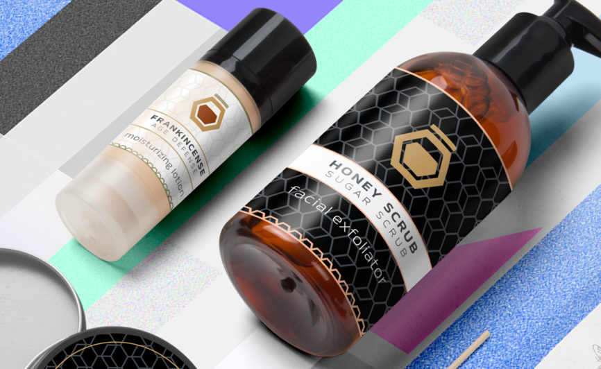 Beeyond Honey Beauty Brand Identity + Package Design - Typework Studio