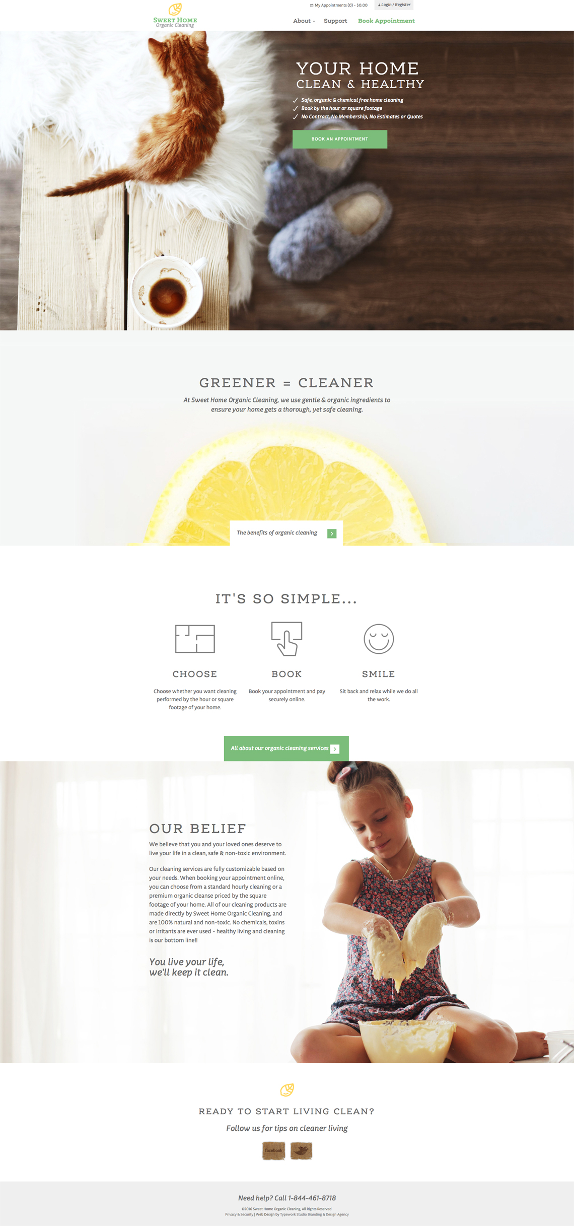 Sweet Home Organics CMS Web Design