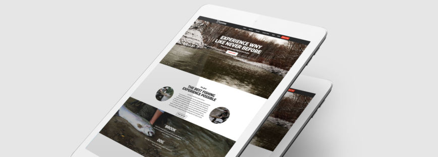 Brookdog Fishing CMS Web Design by Typework Studio Web Design Agency