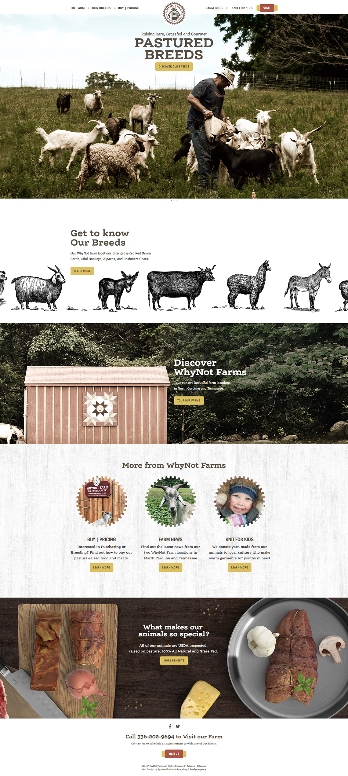 WhyNot Farm CMS Web Redesign