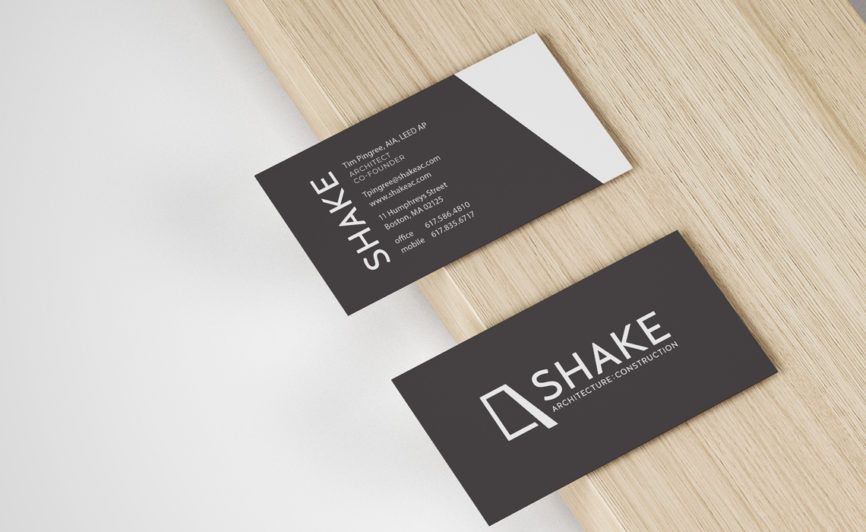 Shake Architecture Business Card Design