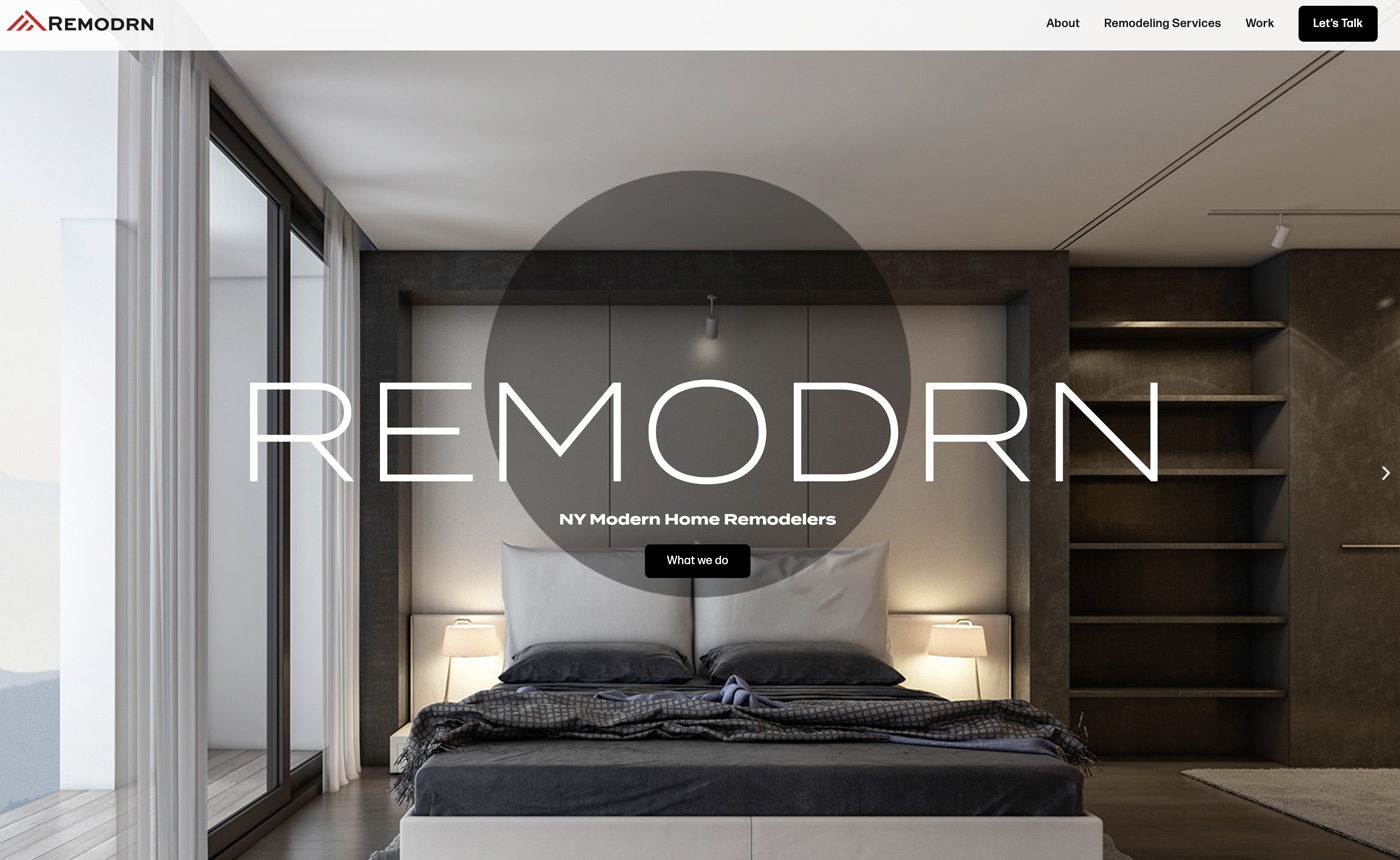 Remodrn Web Site Design by Typework Studio