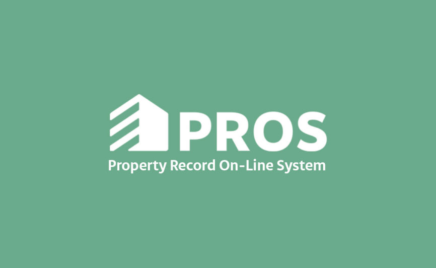 PROS Property Record On-Line Systems Logo Design